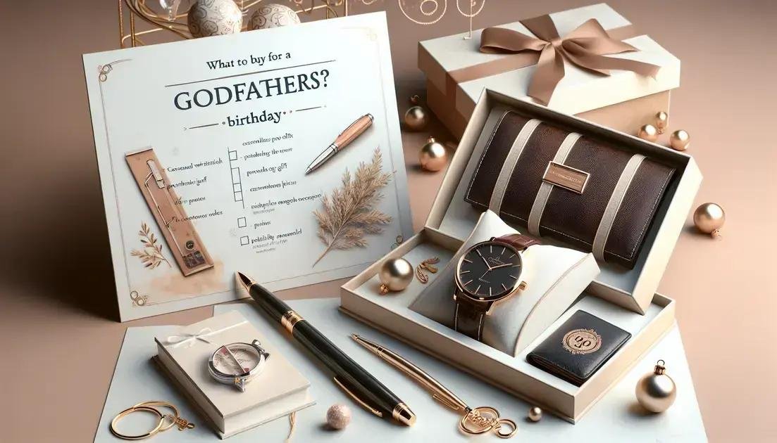 O que comprar para um padrinho de aniversário?