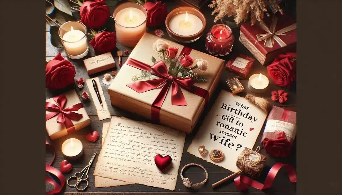 O que dar de presente de aniversário para a esposa romântica?